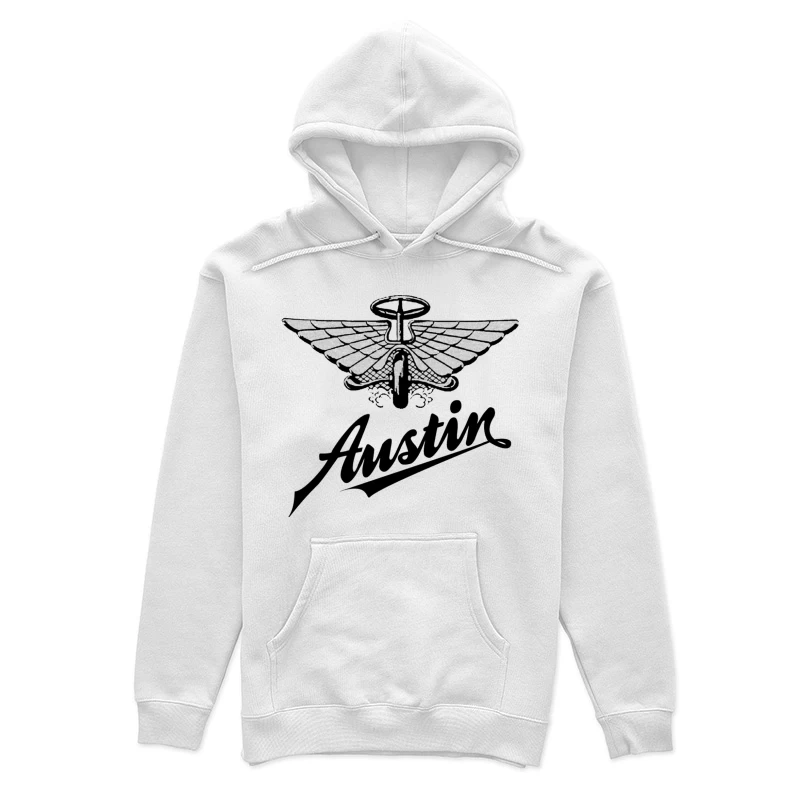 Vintage Austin Motorcycle Company Winged Logo Design Female Pullover Hoodie