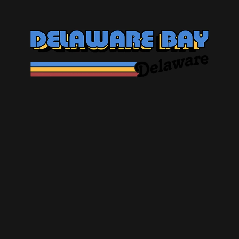 Delaware Bay, Delaware   Retro Styled Design Mouse Pad