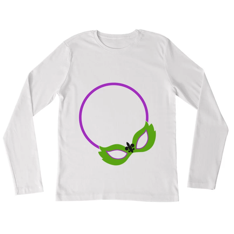 Cercle Masque de Carnaval Femme Manches Longues T-Shirt