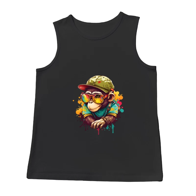 Stylischer Affe mit Sonnenbrille Herren Tanktops