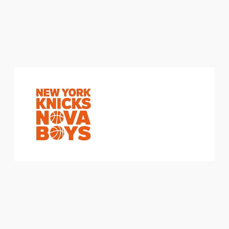 New York Knicks Basketball Team Logo in Orange Typography Coffee Mug
