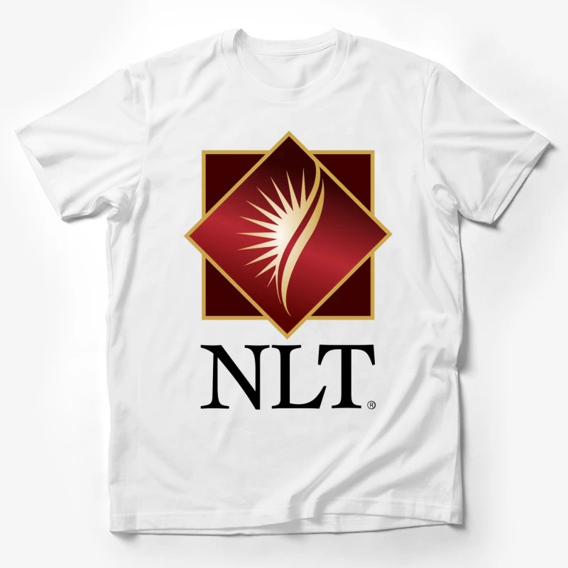 NLT Corporate Logo with Gold Diamond Design Male T-Shirt