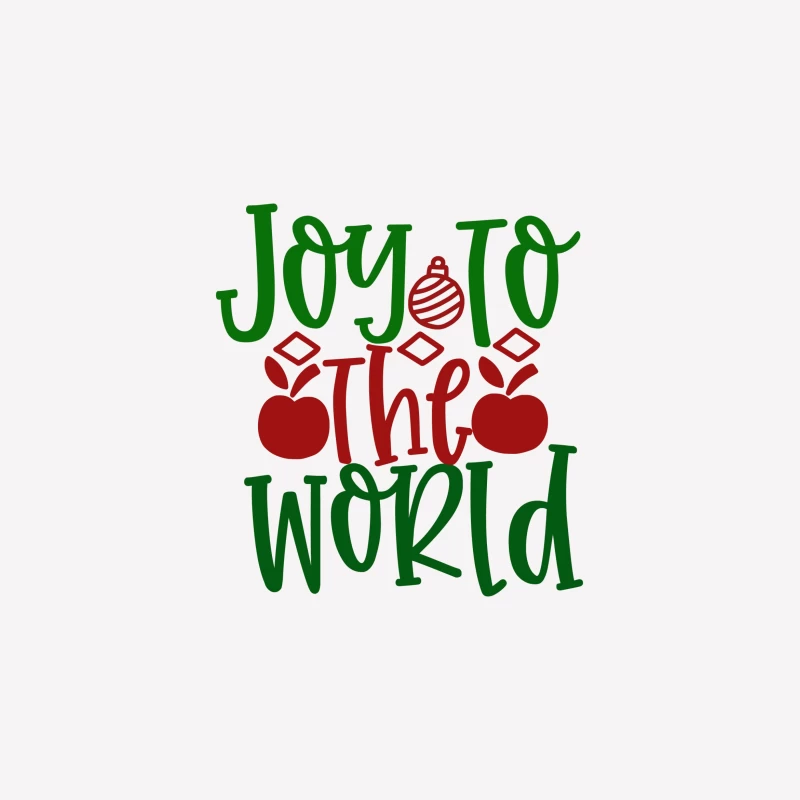 Design de Noël avec Joie sur Fond Blanc Femme T-Shirt