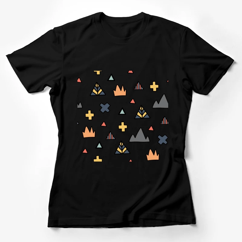Motifs géométriques colorés Femme T-Shirt