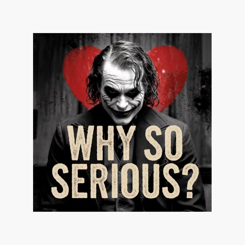 Joker's Dark Humor: Why So Serious? Cotton Tote Bag