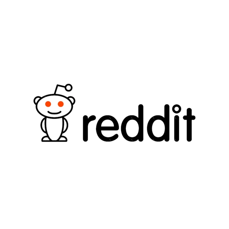 Reddit Logo with Snoo Mascot Desk Mat