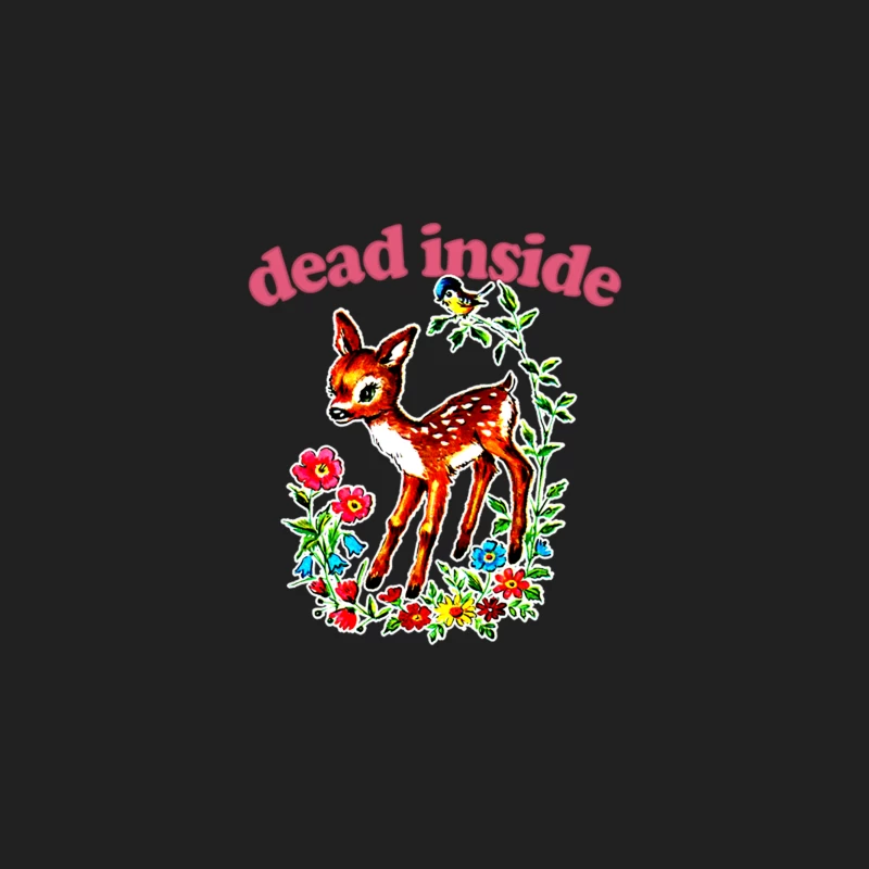 Dead Inside  Existentialist Meme Design Bucket Hat