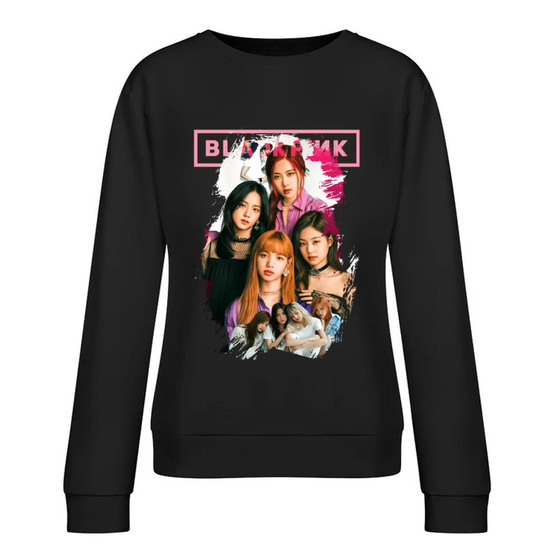 Blackpink: Iconic K-Pop Music Group Female Pullover Sweatshirt