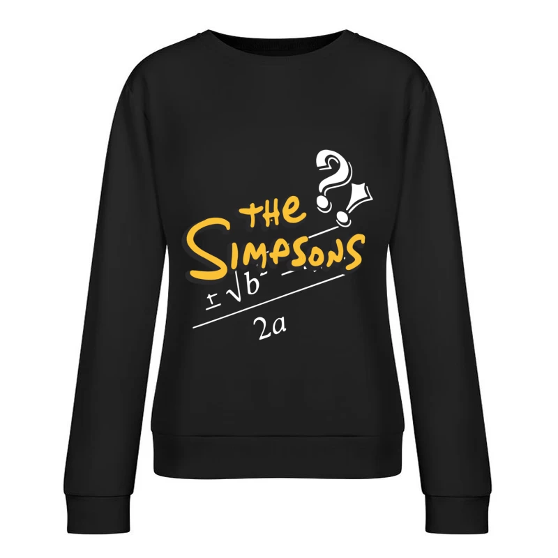 Simpsons-Mathematik-Rätsel Damen Pullover Sweatshirt