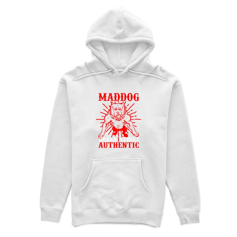 T-shirt authentique de style urbain avec motif de chien Femme Sweat à capuche