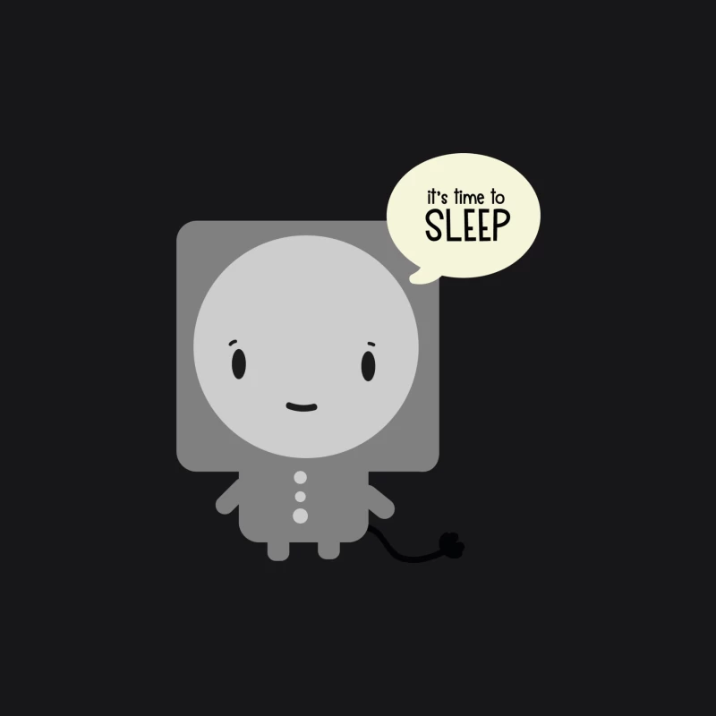 Personnage mignon disant l'heure de dormir Femme Sweat à capuche