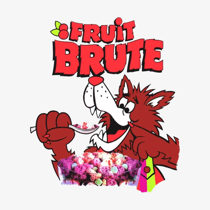 Vintage Fruit Brute Monster Cereal Mascot Logo Male Pullover Sweatshirt