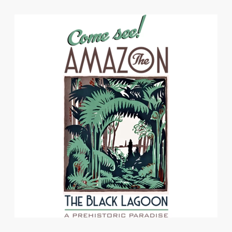 Creature from the Black Lagoon Travel Poster Pin