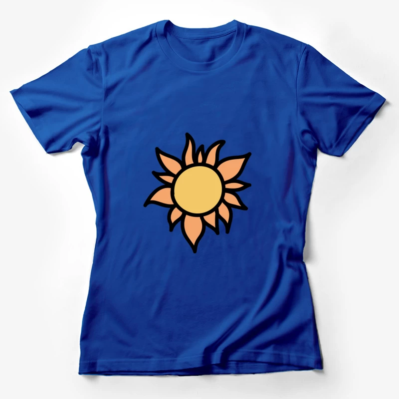 Illustration de soleil stylisé Femme T-Shirt