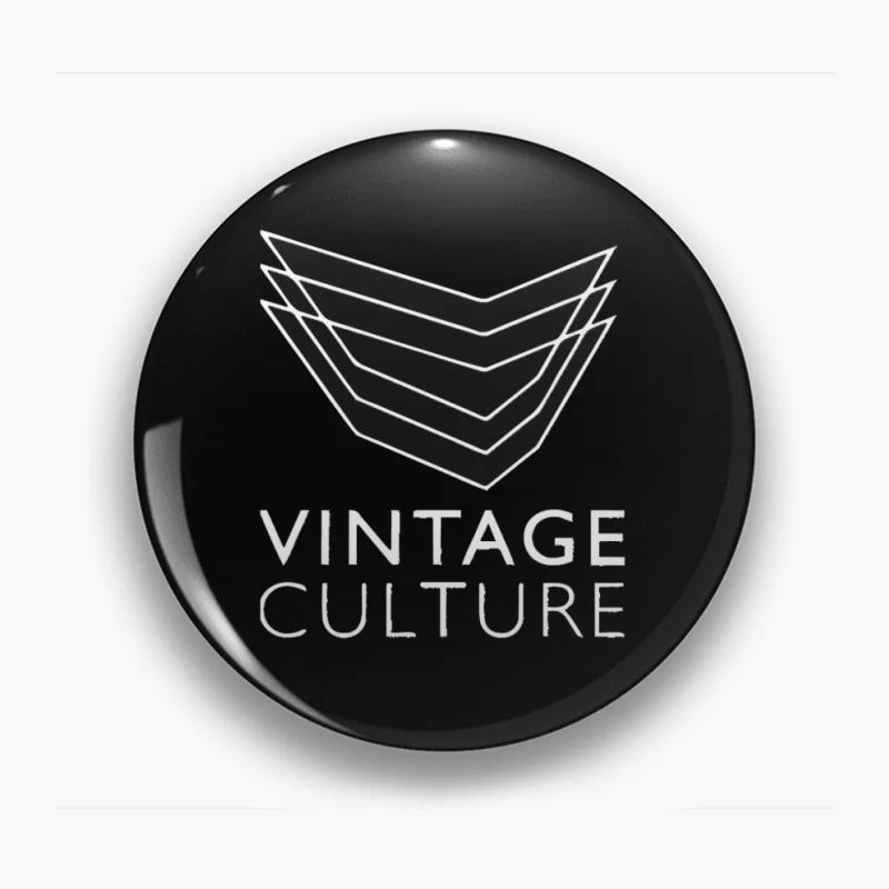 Vintage Culture Geometric Chevron Logo Design Pin