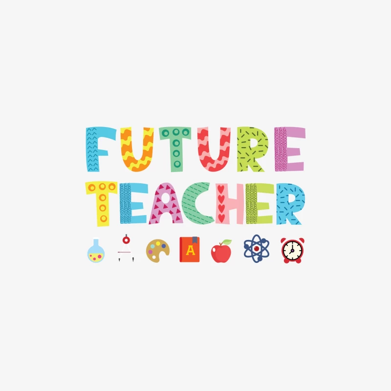 Conception de professeur futur coloré Homme Manches Longues T-Shirt