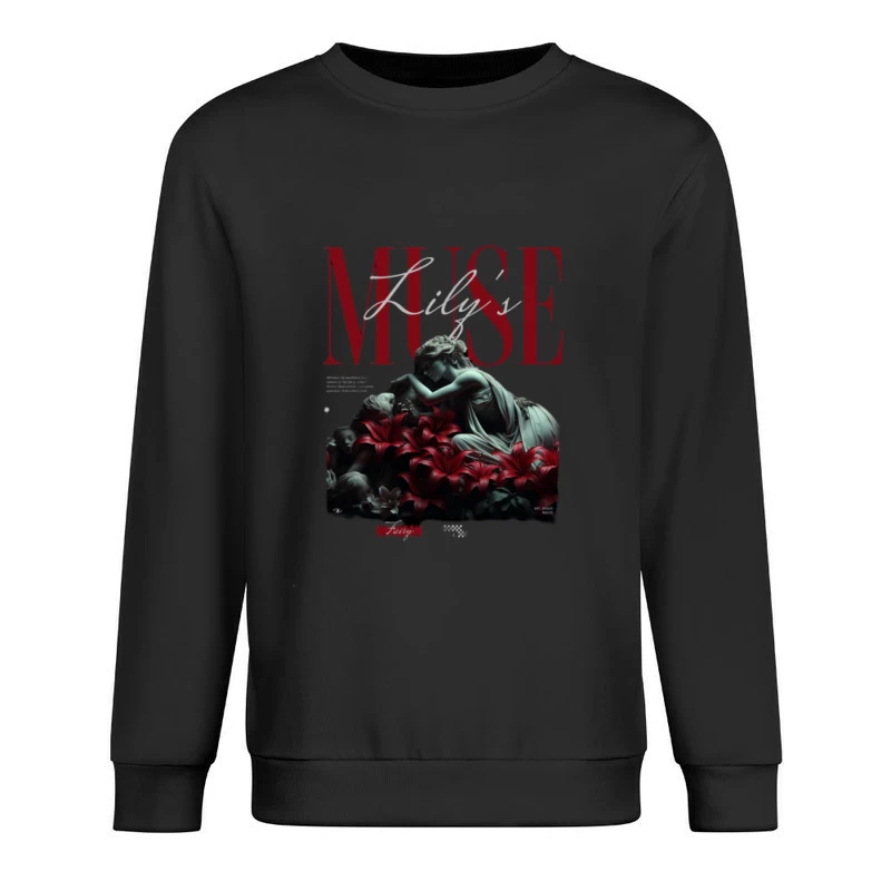 Lily - Sculpture et Fleurs Homme Sweat-shirt à enfiler