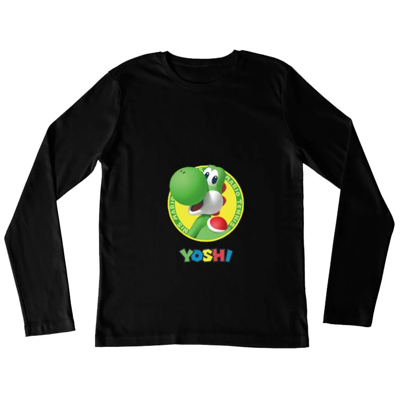 Yoshi de Mario Tennis Femme Manches Longues T-Shirt
