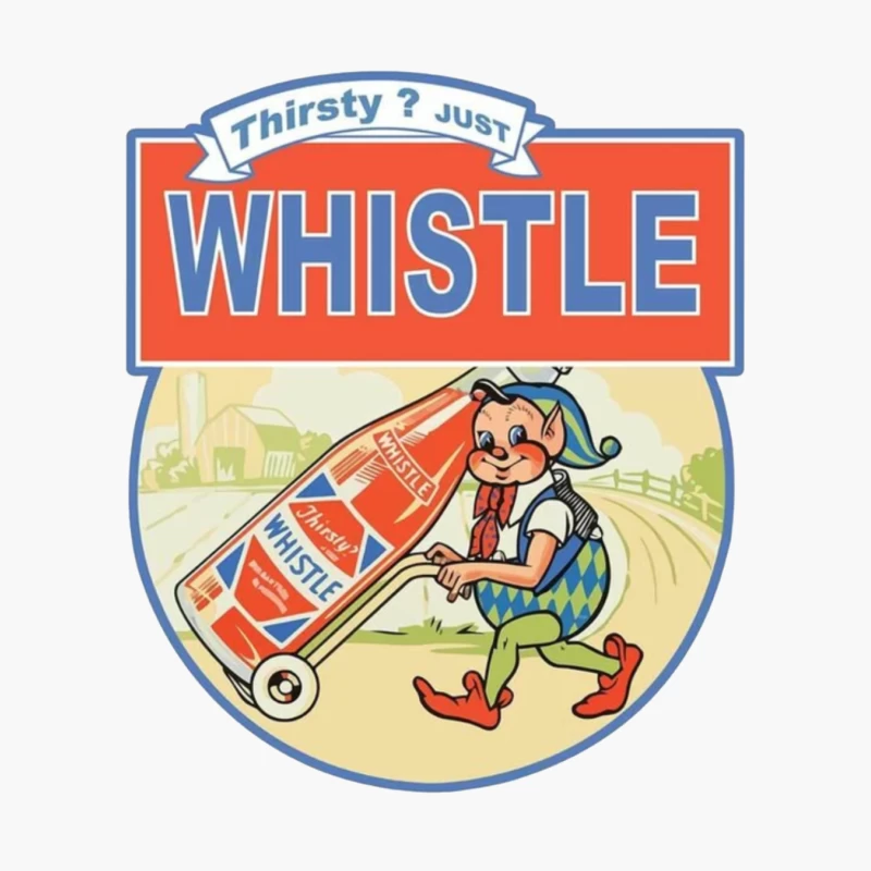 Thirsty Just Whistle logo Cotton Tote Bag