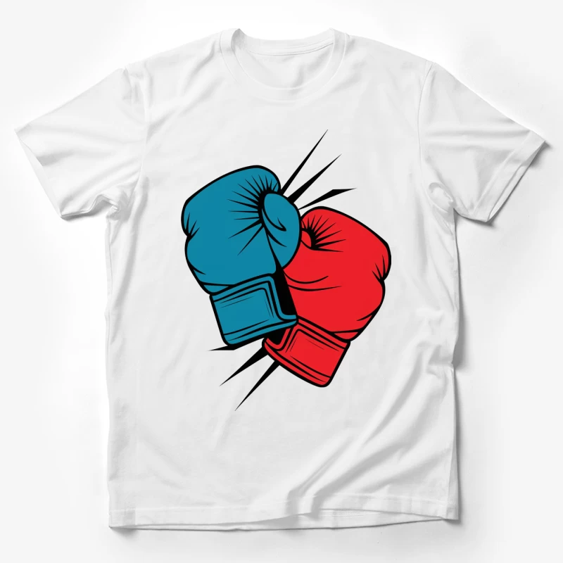 Gants de boxe rouge et bleu Homme T-Shirt