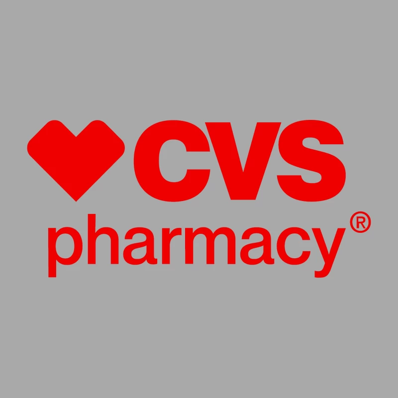 CVS Pharmacy Logo with Red Heart Symbol Female Pullover Hoodie