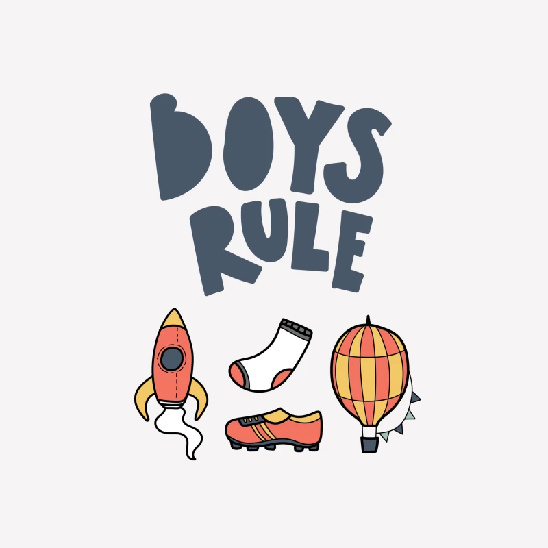 Illustration colorée de fusée et ballon Femme T-Shirt