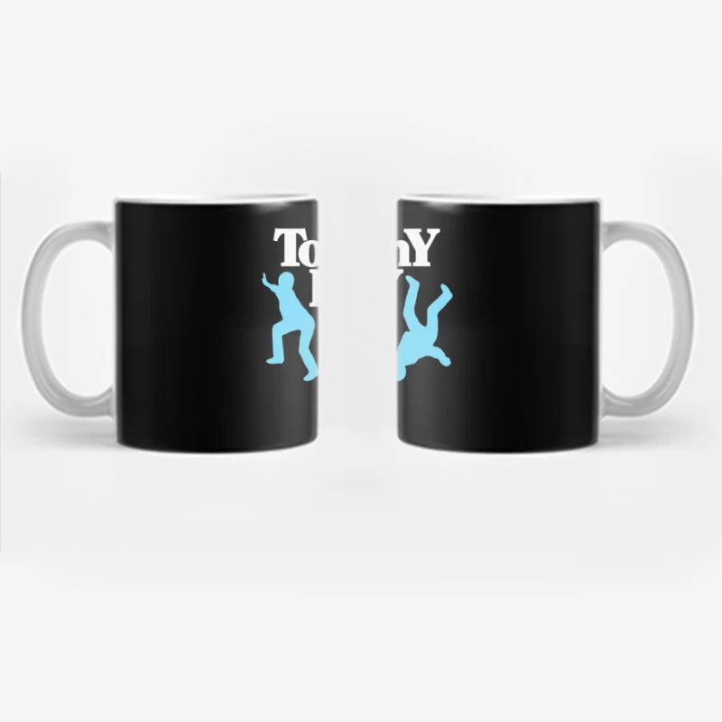 Tommy Boy Logo with Dancing Blue Silhouettes Coffee Mug