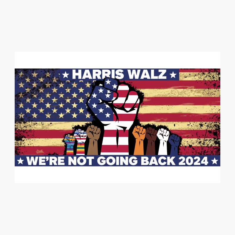 Diverse Unity in 2024 American Political Campaign Travel Mug