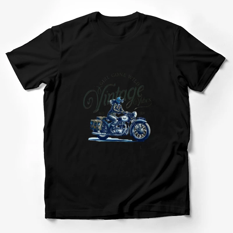 Vintage Motorradfahrer Design Herren T-Shirt