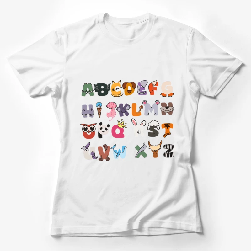 Tieralphabetbuchstaben Damen T-Shirt