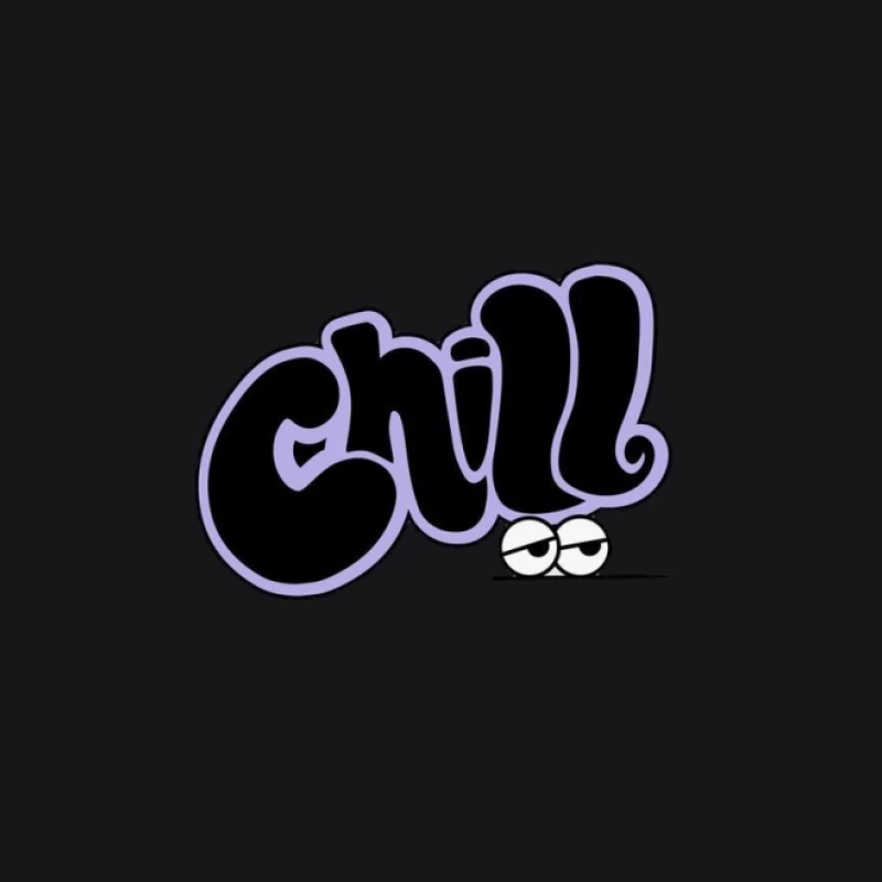 Chill Design mit coolen Augen Herren Pullover Hoodie