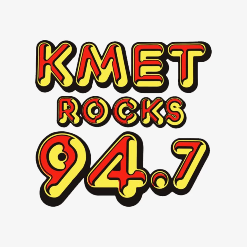 KMET 94.7 Retro Radio Male Pullover Sweatshirt