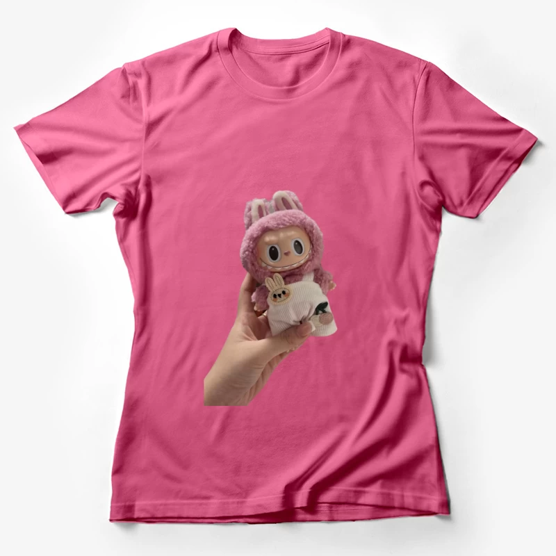 Niedliche Puppe im rosa Hasenkostüm Damen T-Shirt