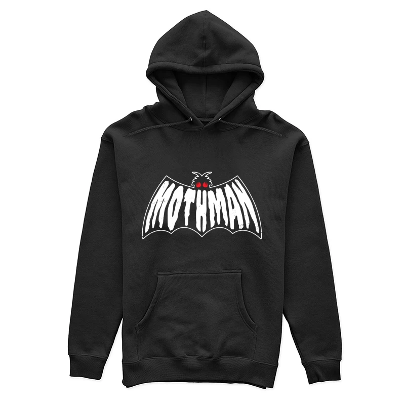 Minimalist White Bat with Red Eyes Female Pullover Hoodie