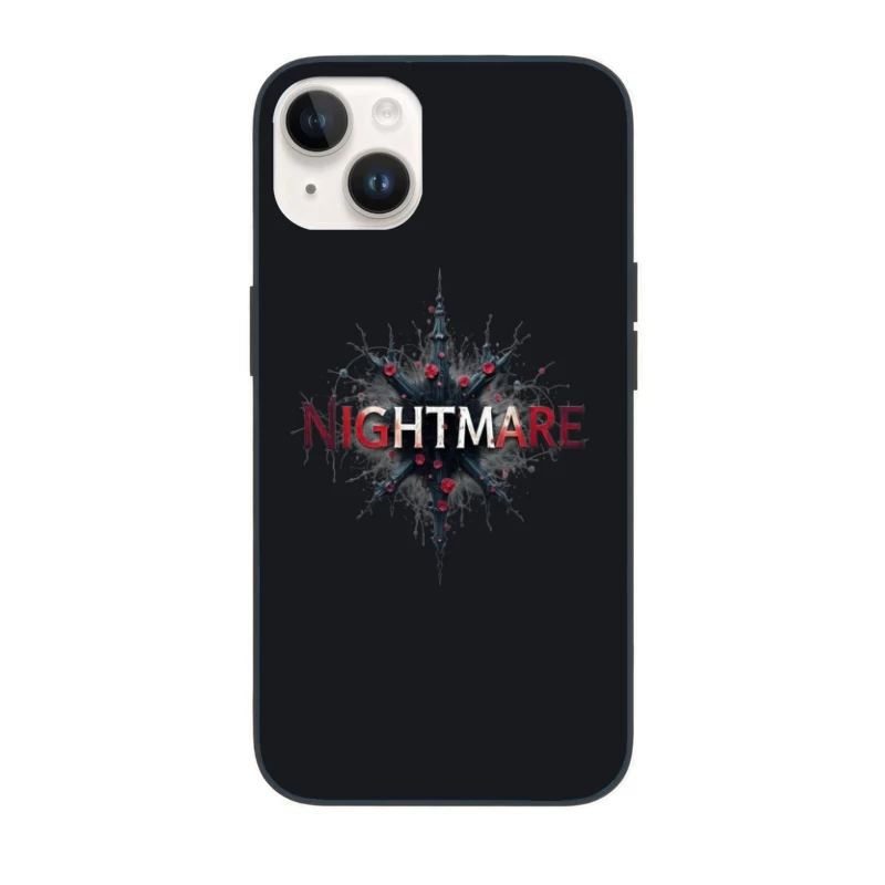 Nightmare Horror Graphic Design iPhone Case