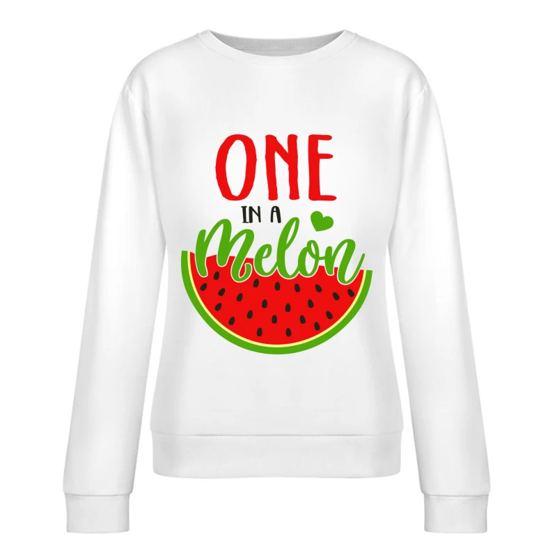 Motif de pastèque unique et mignon Femme Sweat-shirt à enfiler