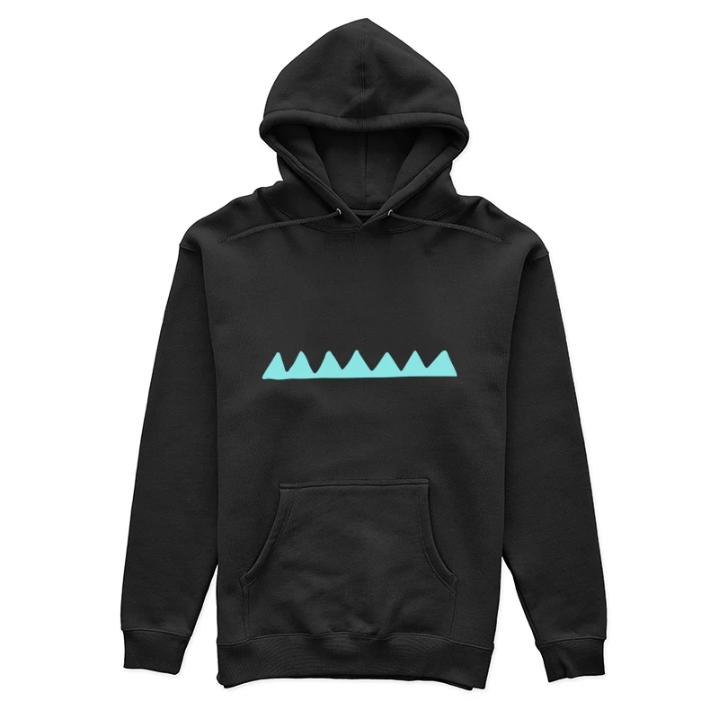 Silhouette de Montagne Turquoise Femme Sweat à capuche
