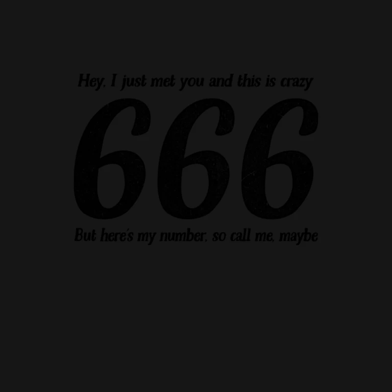 Call Me, Maybe  666 Number Of The Beast  Funny Quote Female Long Sleeve T-Shirt