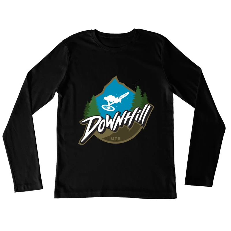 Downhill Mountain Biking Female Long Sleeve T-Shirt
