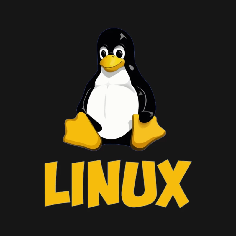 Tux: The Linux Operating System Mascot Logo Male Long Sleeve T-Shirt