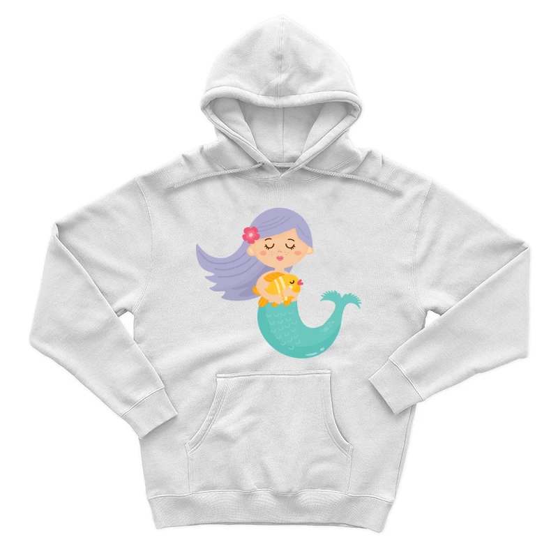 Petite sirène avec poisson Homme Sweat à capuche