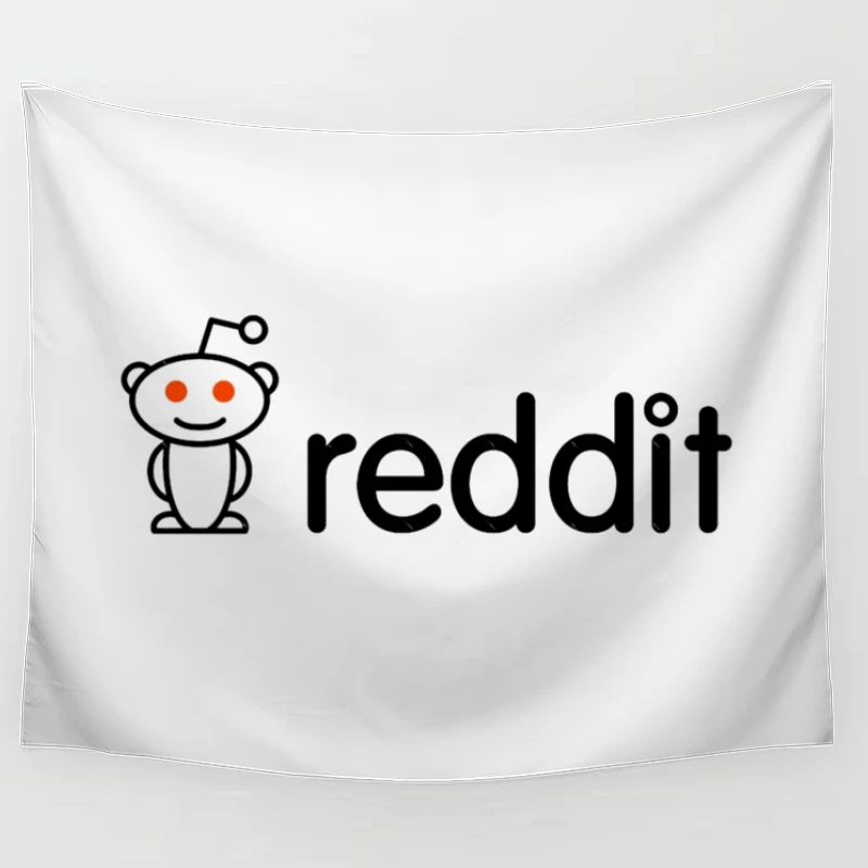 Reddit Logo with Snoo Mascot Tapestry