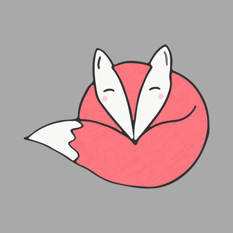 Renard adorable endormi Femme Sweat à capuche