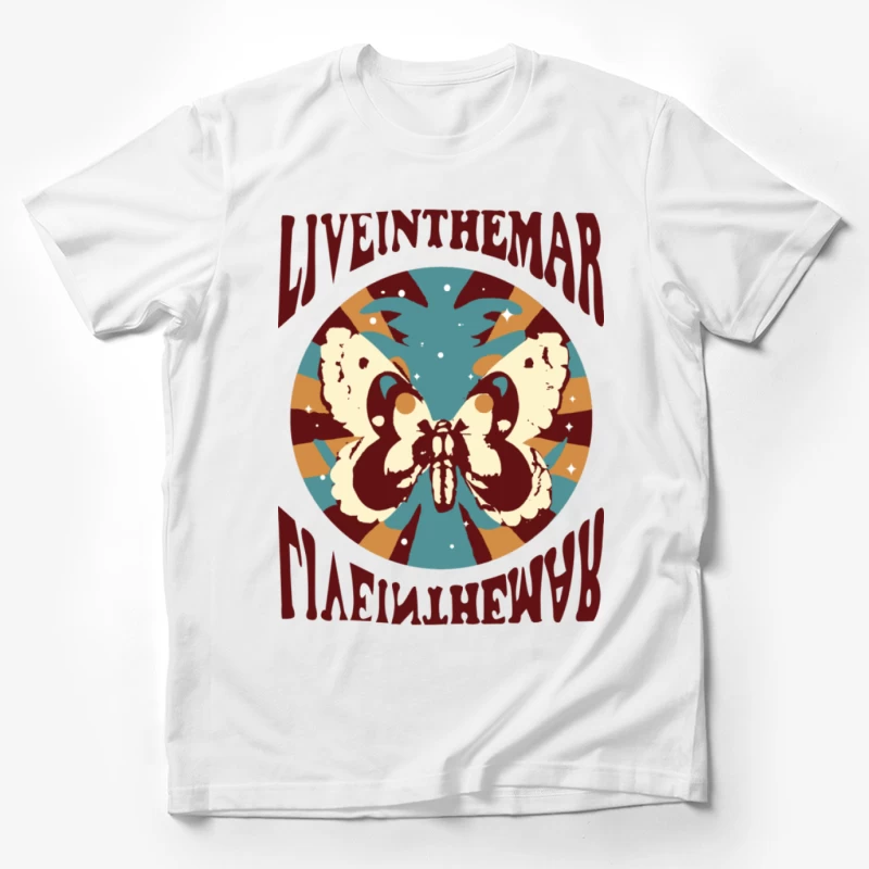 Schmetterlingsdesign mit Astrologie-Touch Herren T-Shirt