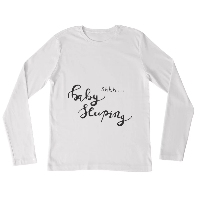 Affiche Bébé Dormant Femme Manches Longues T-Shirt