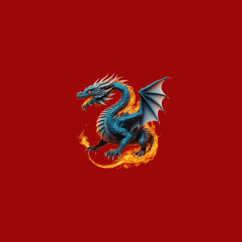 Mythical Fire-Breathing Dragon iPhone Case