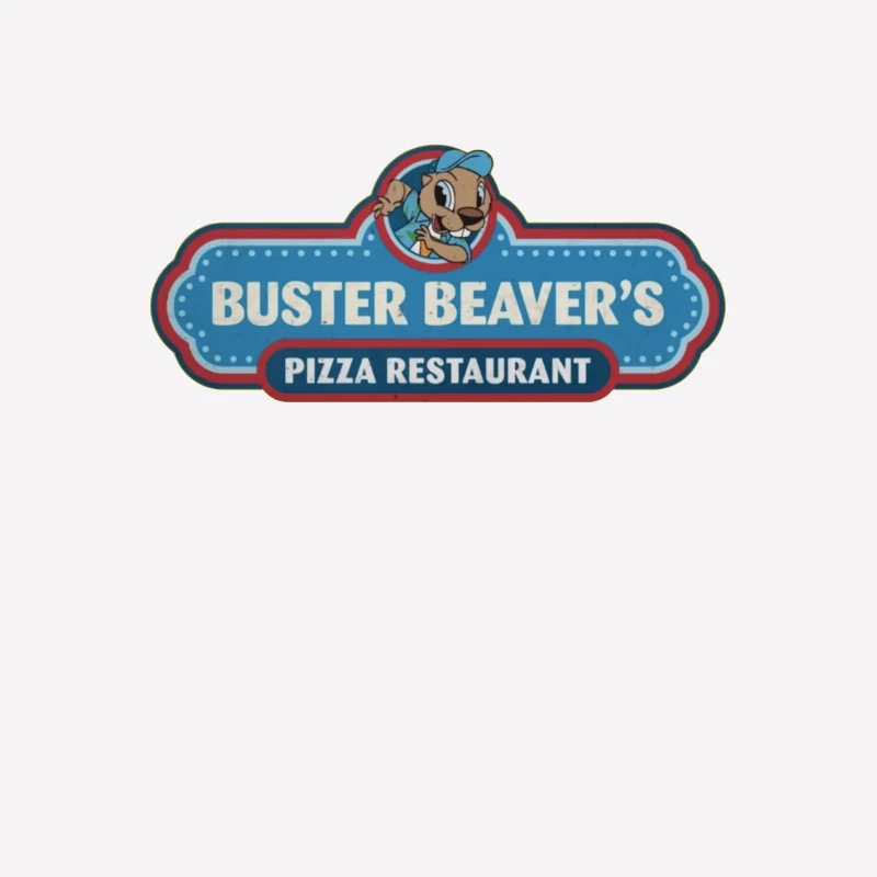 Buster Beaver's Pizza Restaurant Male T-Shirt