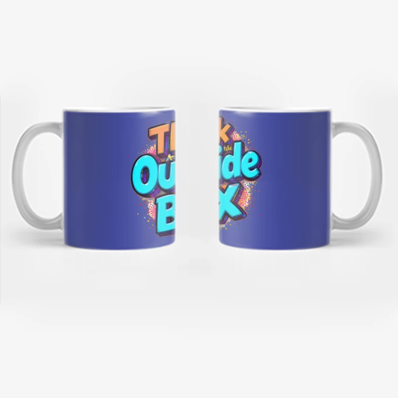 Think Outside the Box: A Creative and Inspirational Design Coffee Mug