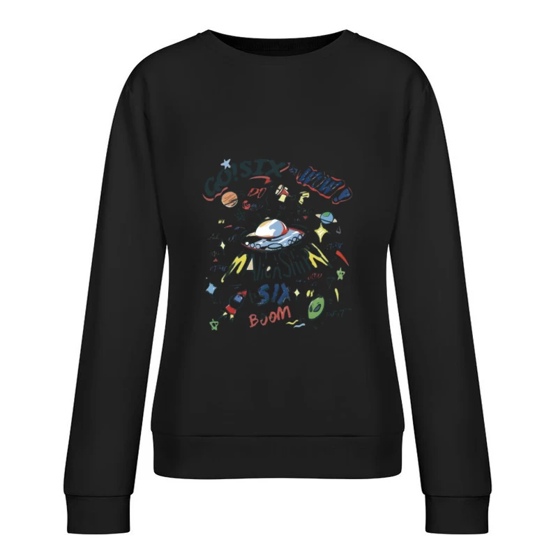 Avventura spaziale con nave aliena Felpa pullover Donna