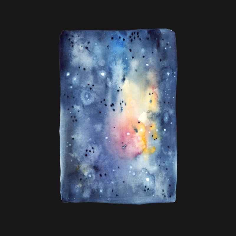 Étoiles et Aquarelle Galactique Homme Sweat à capuche